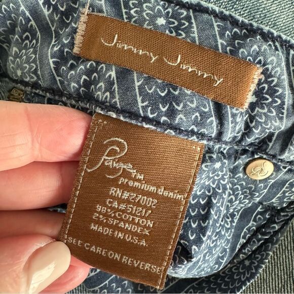 Paige Jimmy Jimmy Skinny Boyfriend Jean - Lightly Distressed Boho Relaxed - Picture 8 of 10